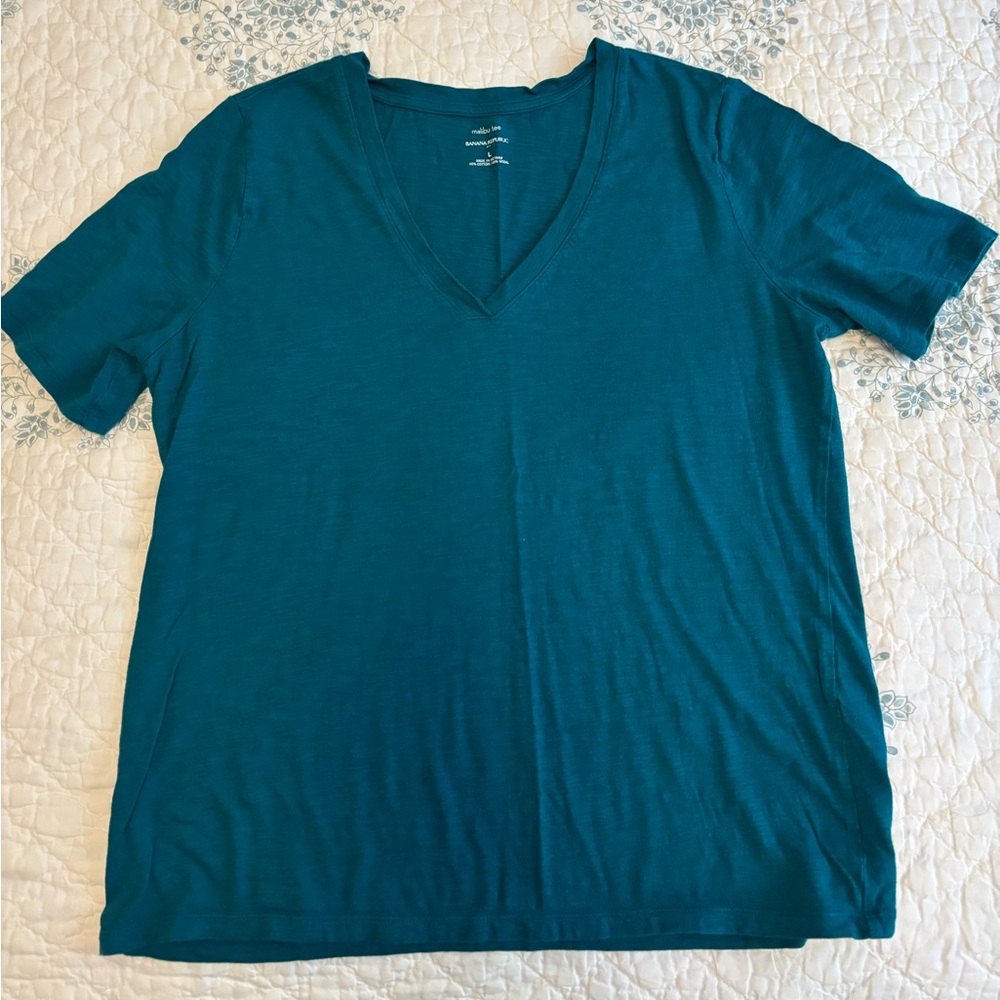 Banana Republic Teal Malibu Tee